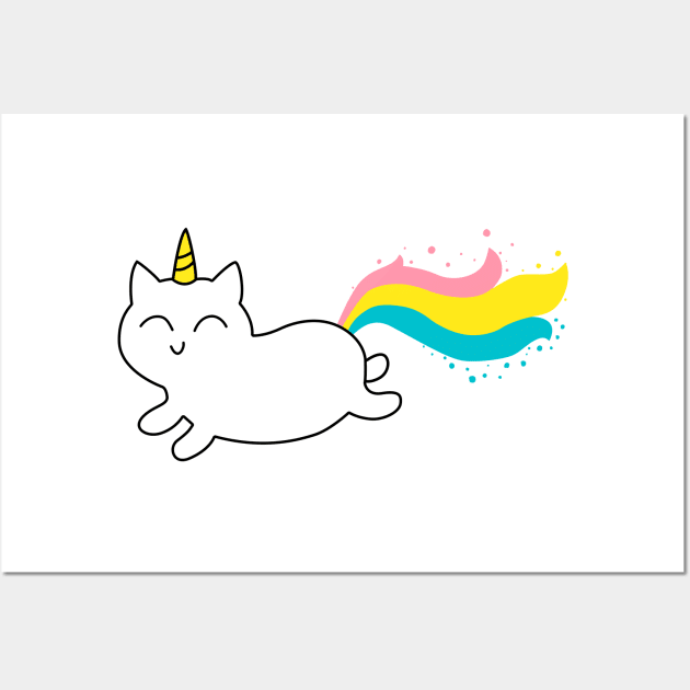 Rainbow Cat Wall Art by DirtDeer